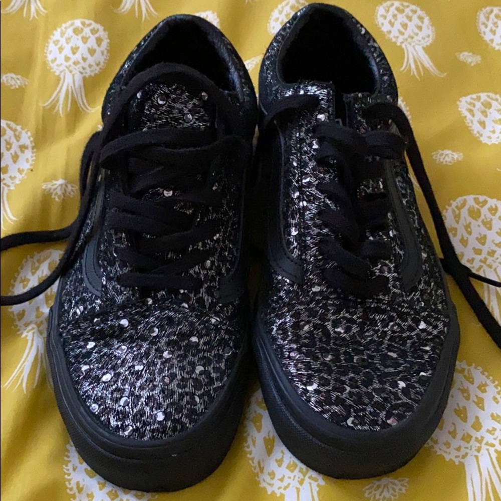 Glitter leopard Vans